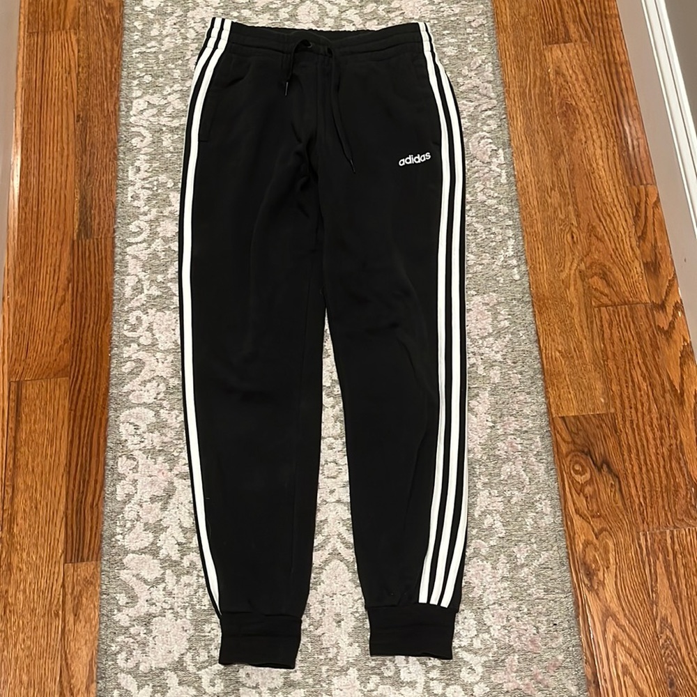 Black Adidas joggers